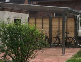 Zimmerei Christian Albers Jade Carport Fahrräder